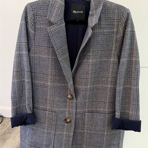 Oversized plaid Madewell jacket